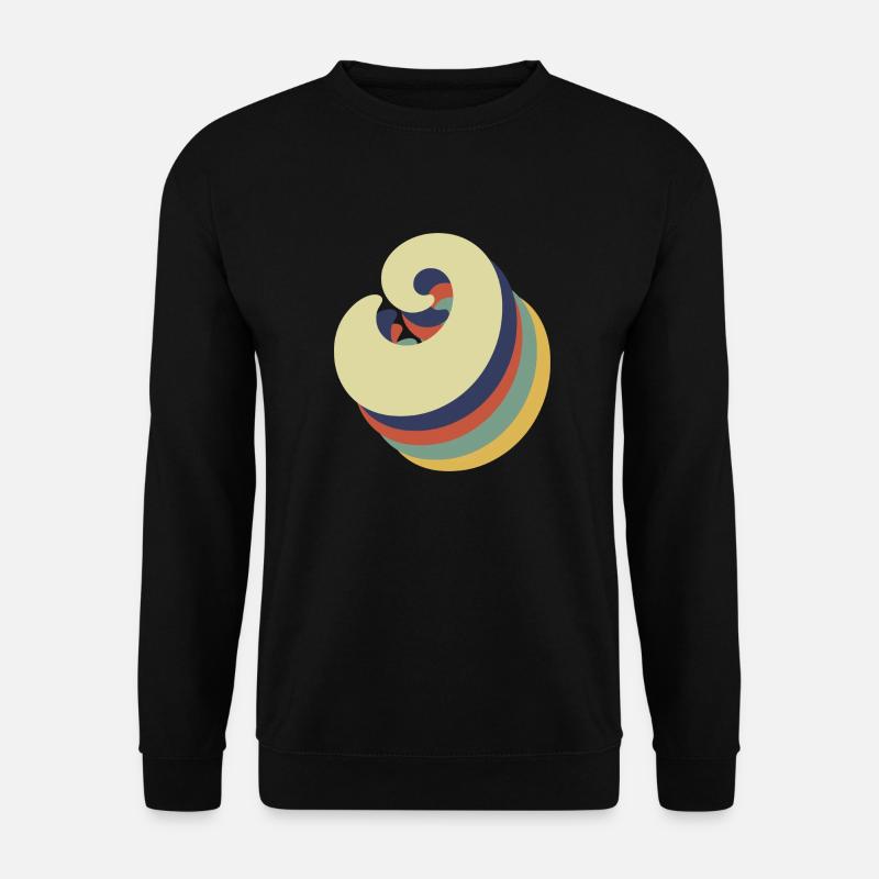 Letter o retro - Unisex Sweatshirt - black