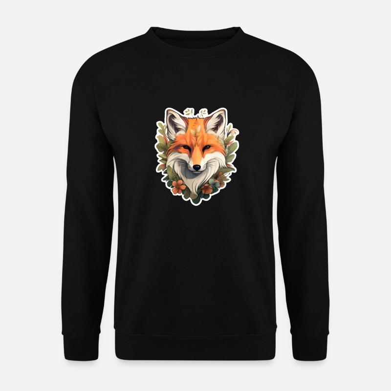 Fuchskopf - Unisex Pullover - Schwarz