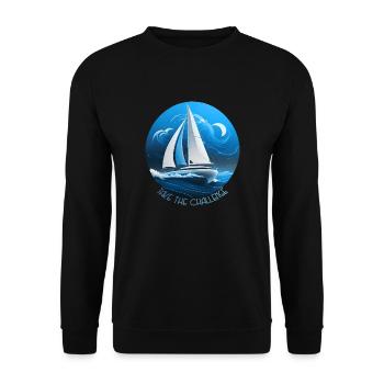 Relevez le défi - Sweat-shirt Unisexe - noir - Devant - Alina (178cm) & Michal (187cm)