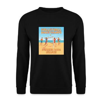 Volleyball Beach Champs Saison d’été 2024 - Sweat-shirt Unisexe - noir - Devant - Alina (178cm) & Michal (187cm)