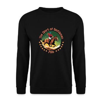 Le polo : le sport des gentlemen - Sweat-shirt Unisexe - noir - Devant - Alina (178cm) & Michal (187cm)