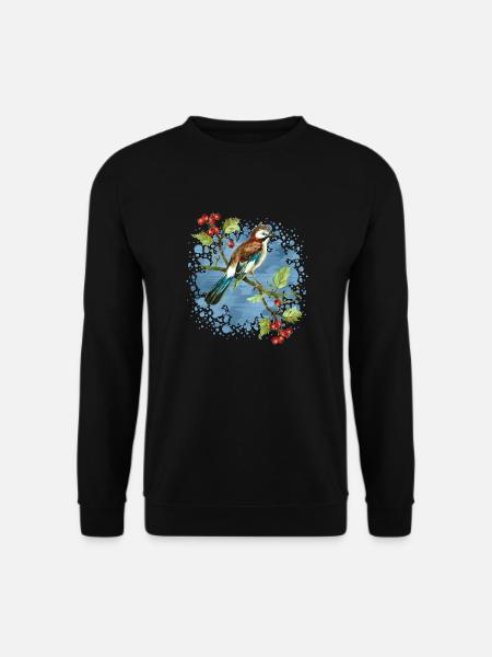 Bunter Vogel - Unisex Pullover - Schwarz