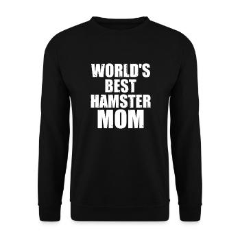 Hamster Tier Haustier Liebhaber Sagt Hamster Besitzer - Unisex Pullover - Schwarz - Vorne - Alina (178cm) & Michal (187cm)