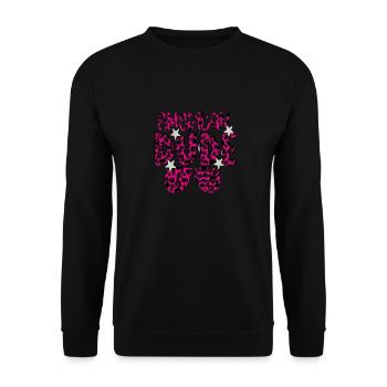 American Dude - Unisex Sweatshirt - black - Front - Alina (178cm) & Michal (187cm)