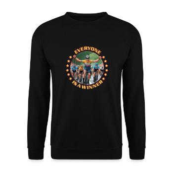 Tout le monde est gagnant - Sweat-shirt Unisexe - noir - Devant - Alina (178cm) & Michal (187cm)