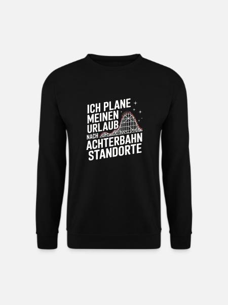Achterbahn Freizeitpark Roller Coaster - Unisex Pullover - Schwarz