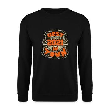 Town 2021 - Unisex Sweatshirt - black - Front - Alina (178cm) & Michal (187cm)