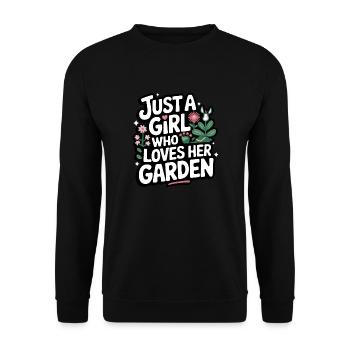 Gardener Garden Plants Gardening - Unisex Sweatshirt - black - Front - Alina (178cm) & Michal (187cm)