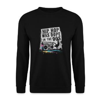 Pure nostalgia – 90s hip-hop classics - Unisex Sweatshirt - black - Front - Alina (178cm) & Michal (187cm)