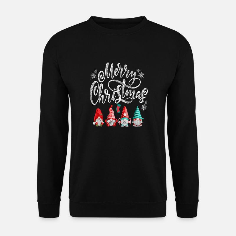 Frohe Weihnachten Zwerge - Unisex Pullover - Schwarz