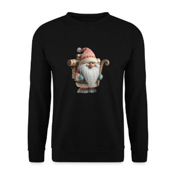 Troll de Noël 3 - Sweat-shirt Unisexe - noir - Devant - Alina (178cm) & Michal (187cm)