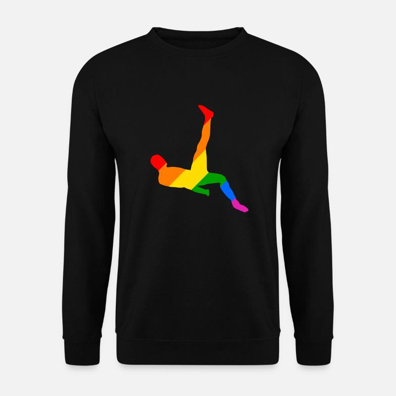 Rainbow Soccer Player - Unisex Sweatshirt - black
