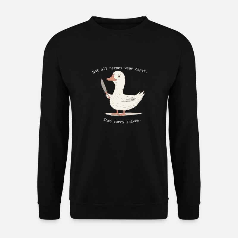 stabbing goose - Unisex Sweatshirt - black