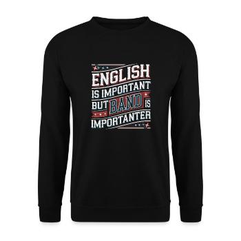 Design amusant pour les musiciens - Sweat-shirt Unisexe - noir - Devant - Alina (178cm) & Michal (187cm)