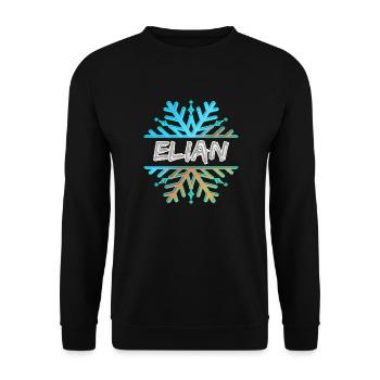 Elian Elian - Unisex Sweatshirt - black - Front - Alina (178cm) & Michal (187cm)