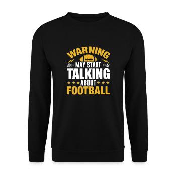 Football américain - Sweat-shirt Unisexe - noir - Devant - Alina (178cm) & Michal (187cm)