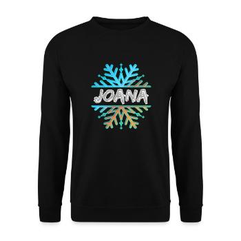 Joana as Joana - Unisex Sweatshirt - black - Front - Alina (178cm) & Michal (187cm)