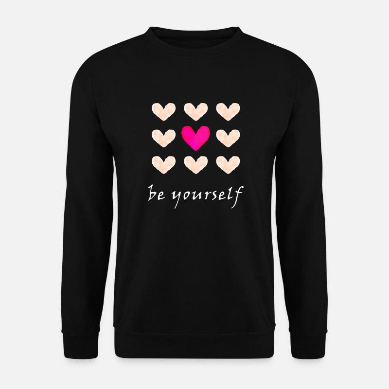 be yourself - Unisex Sweatshirt - black
