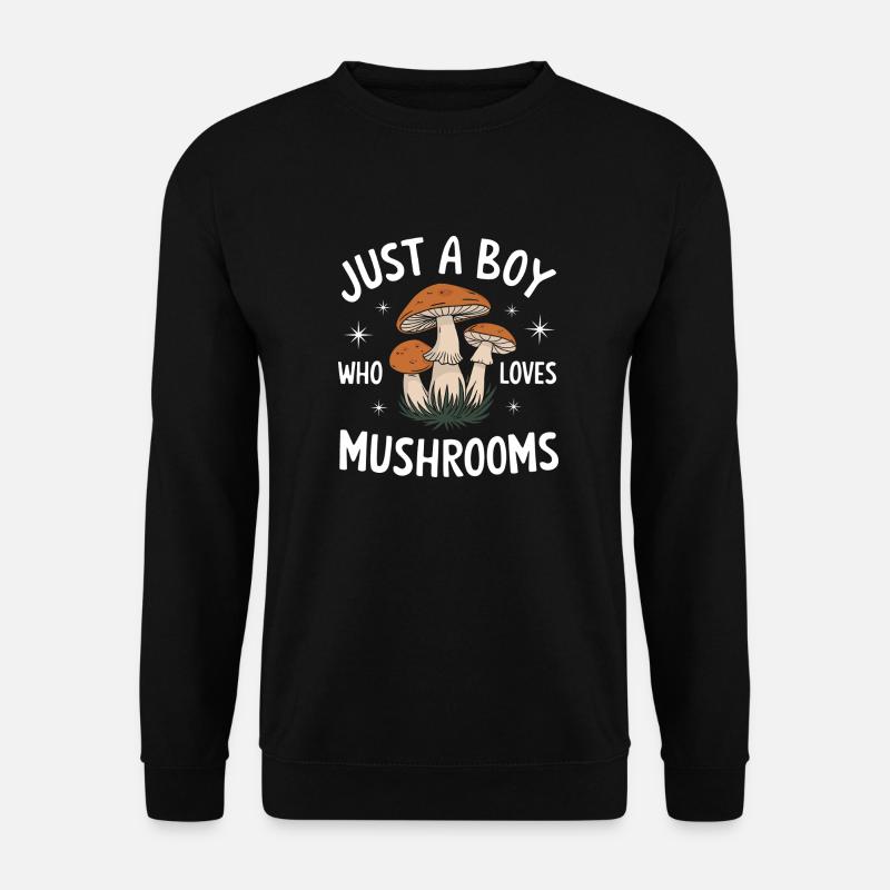 Pilz Pilze Funghi Champignon - Unisex Pullover - Schwarz