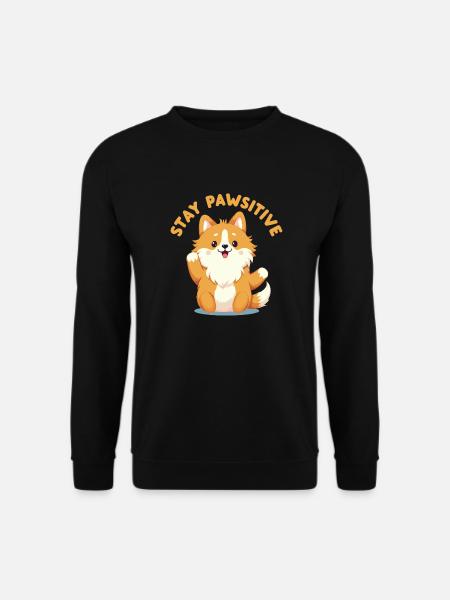 Stay Pawsitive - Unisex Sweatshirt - black