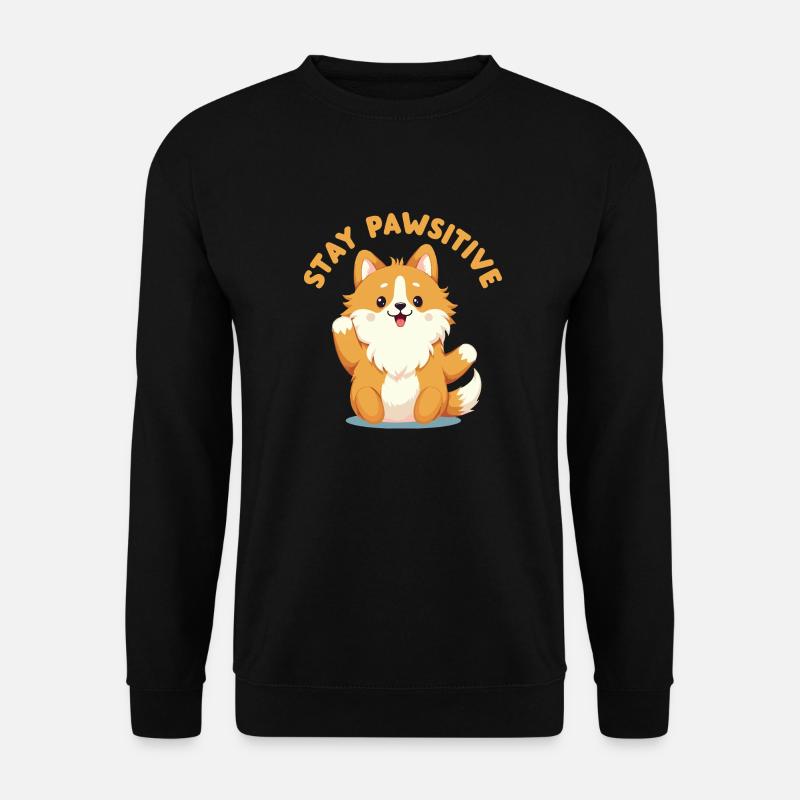 Bleiben Sie pfotenhaft - Unisex Pullover - Schwarz