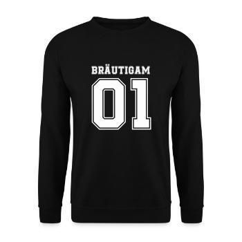 bräutigam 01 - Unisex Pullover - Schwarz - Vorne - Alina (178cm) & Michal (187cm)