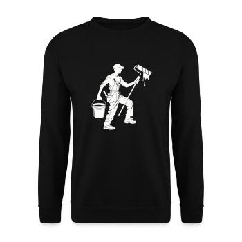 maler und lackierer - Unisex Pullover - Schwarz - Vorne - Alina (178cm) & Michal (187cm)