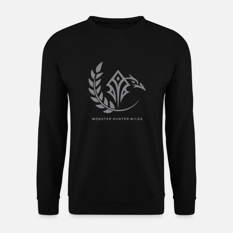 Epic Monster Hunter Wilds Tribal Fantasy Design - Unisex Pullover - Schwarz