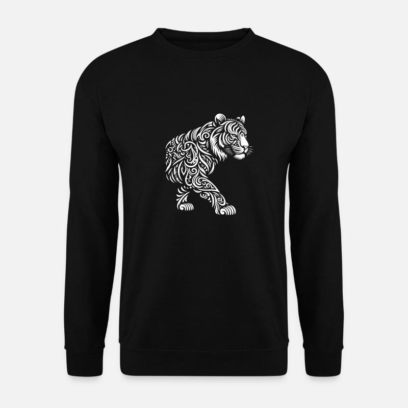 Tribal Tiger - Unisex Sweatshirt - black
