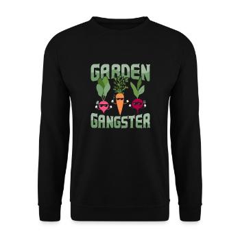 Garden Gangster Botanical Gardening - Unisex Pullover - Schwarz - Vorne - Alina (178cm) & Michal (187cm)