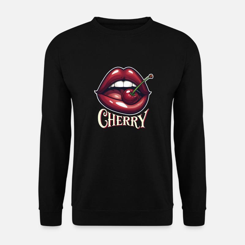 Sweet Cherry Bite - Unisex Sweatshirt - black
