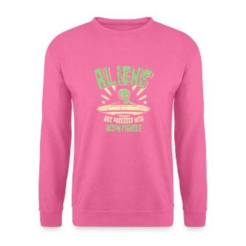 Außerirdische sind besessen von Actionfiguren - Unisex Pullover - Pink - Vorne
