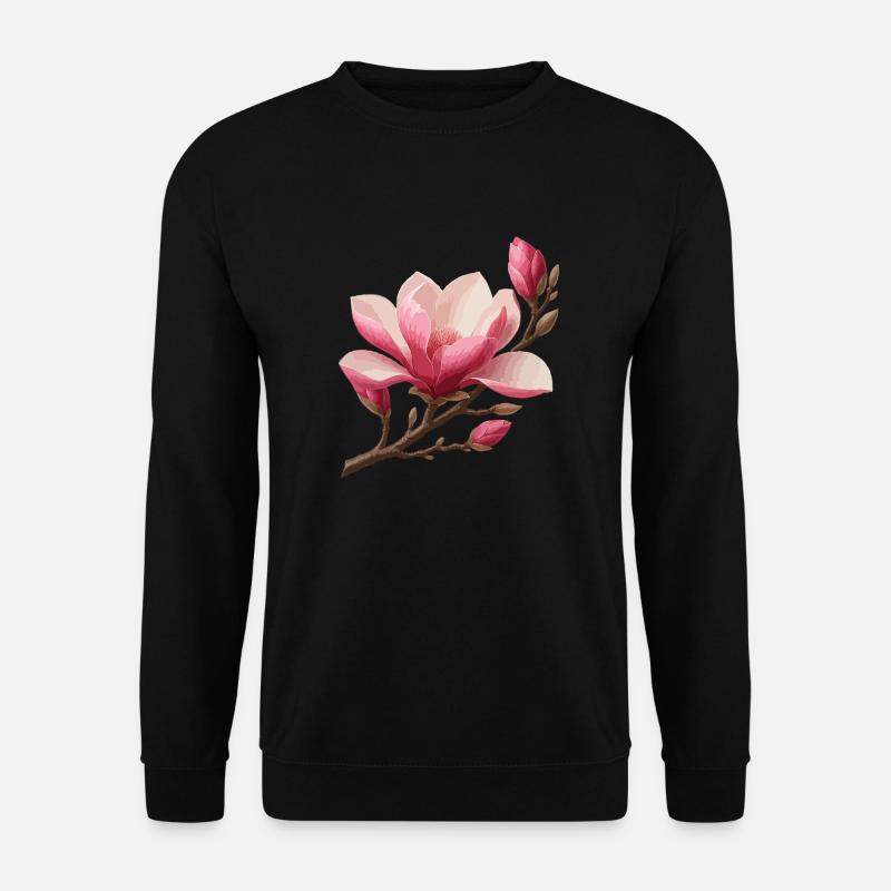 Magnolie - Unisex Pullover - Schwarz