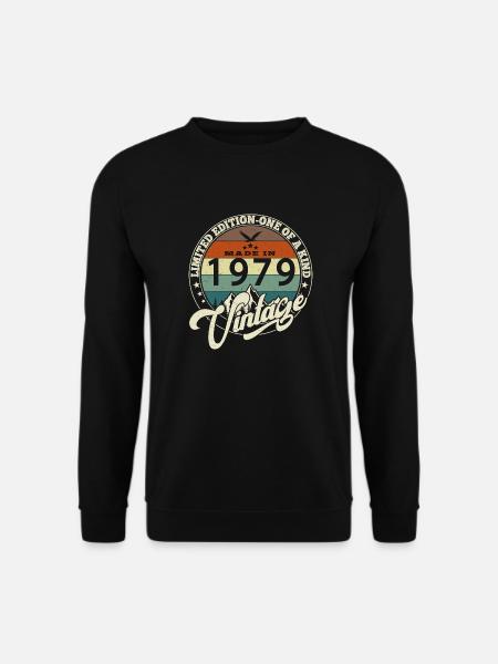 Vintage 1979 Best of 1979 - 46 Year Old Birthday - Unisex Sweatshirt - black