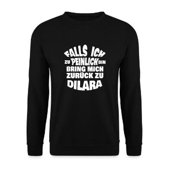 Dilara - Unisex Pullover - Schwarz - Vorne - Alina (178cm) & Michal (187cm)