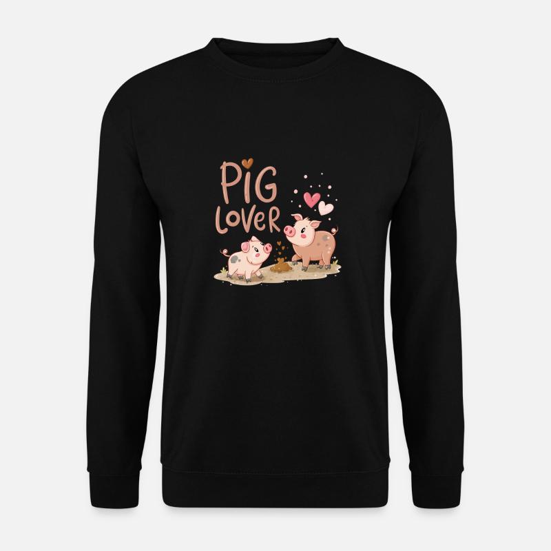 Schweine-Liebhaber - Unisex Pullover - Schwarz