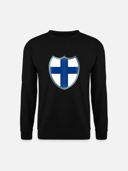 Finland (Finnland_Wappen) - Unisex Pullover - Schwarz