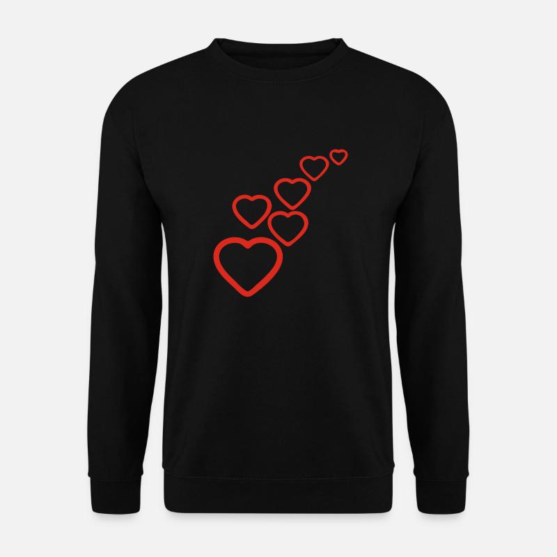 Valentin Herzen - Unisex Pullover - Schwarz
