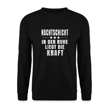 Night Shift T-shirt - Sweat-shirt Unisexe - noir - Devant - Alina (178cm) & Michal (187cm)