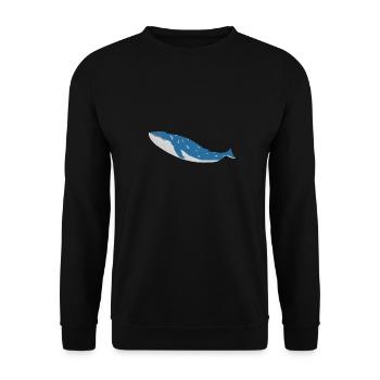 blauwal - Unisex Pullover - Schwarz - Vorne - Alina (178cm) & Michal (187cm)
