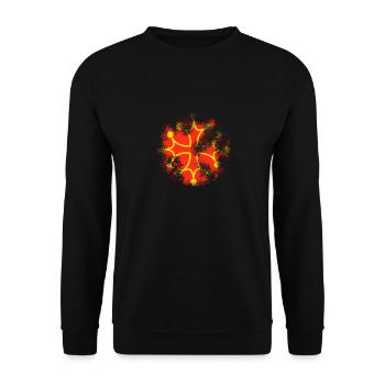 Hérault-patiné - Sweat-shirt Unisexe - noir - Devant - Alina (178cm) & Michal (187cm)