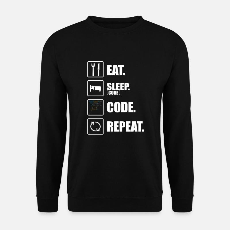 Informatiker lustige Programmierer Spruch Coder - Unisex Pullover - Schwarz