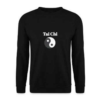 Tai chi - Unisex Sweatshirt - black - Front - Alina (178cm) & Michal (187cm)