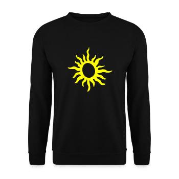 Soleil symbole vie - Sweat-shirt Unisexe - noir - Devant - Alina (178cm) & Michal (187cm)