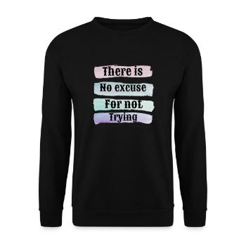 Humor - Unisex Pullover - Schwarz - Vorne - Alina (178cm) & Michal (187cm)