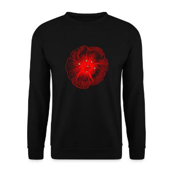 Neon Glitzer pink - Unisex Pullover - Schwarz - Vorne - Alina (178cm) & Michal (187cm)