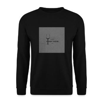 Pinot Noir, Burgund - Unisex Pullover - Schwarz - Vorne - Alina (178cm) & Michal (187cm)