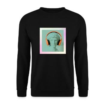 The sound - Unisex Sweatshirt - black - Front - Alina (178cm) & Michal (187cm)