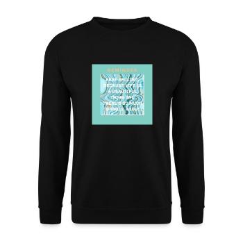 Keep smiling because life is a beautiful thing - Sweat-shirt Unisexe - noir - Devant - Alina (178cm) & Michal (187cm)