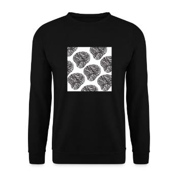 vêtement et accessoire - Sweat-shirt Unisexe - noir - Devant - Alina (178cm) & Michal (187cm)